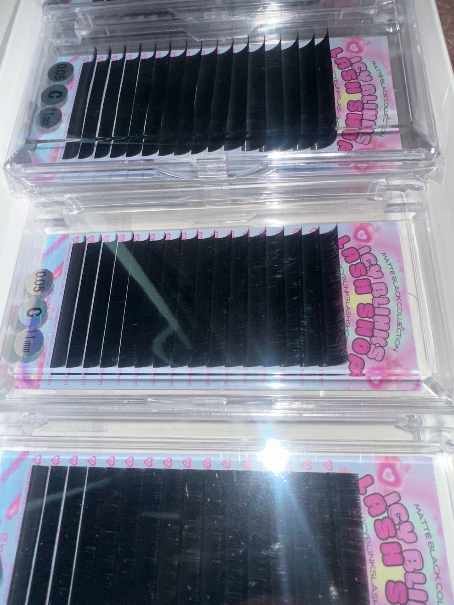 C Curl 0.03/0.05 Matte Black (Single Length Tray) π