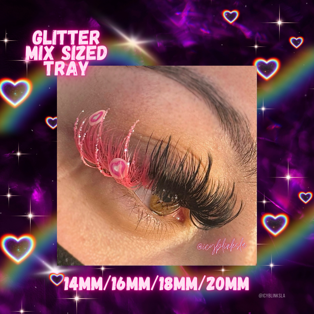 Icyβs Glitter Tray (Mixed tray 14/16/18/20mm) β¨
