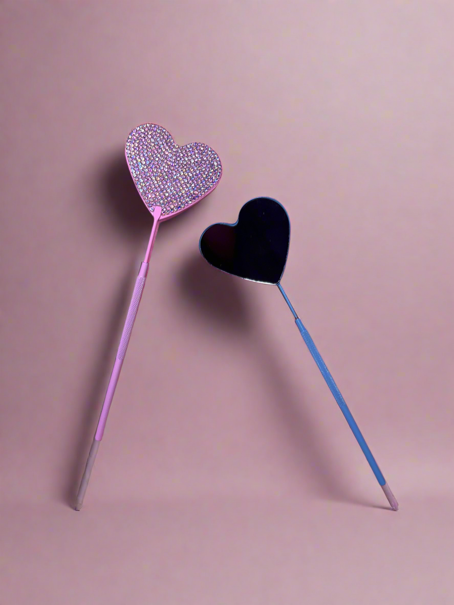Rhinestone Heart Lash Mirror