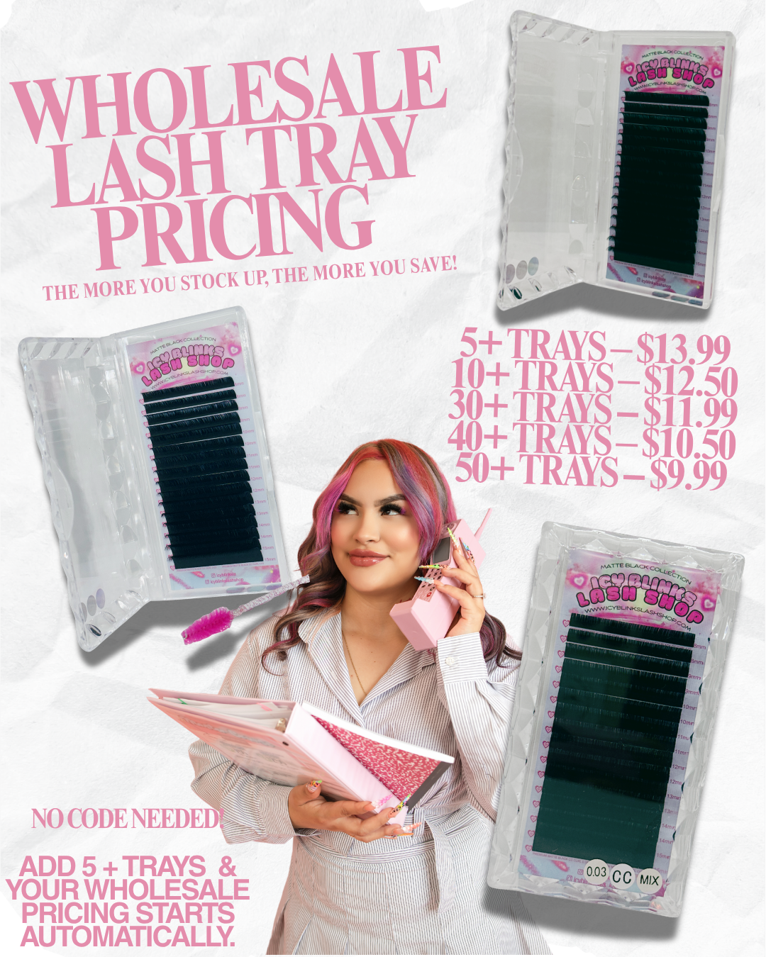 Wholesale Lash Tray Pricing