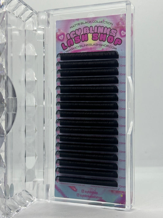 D Curl 0.03/ 0.05 Matte Black (Single Length Tray) 💫
