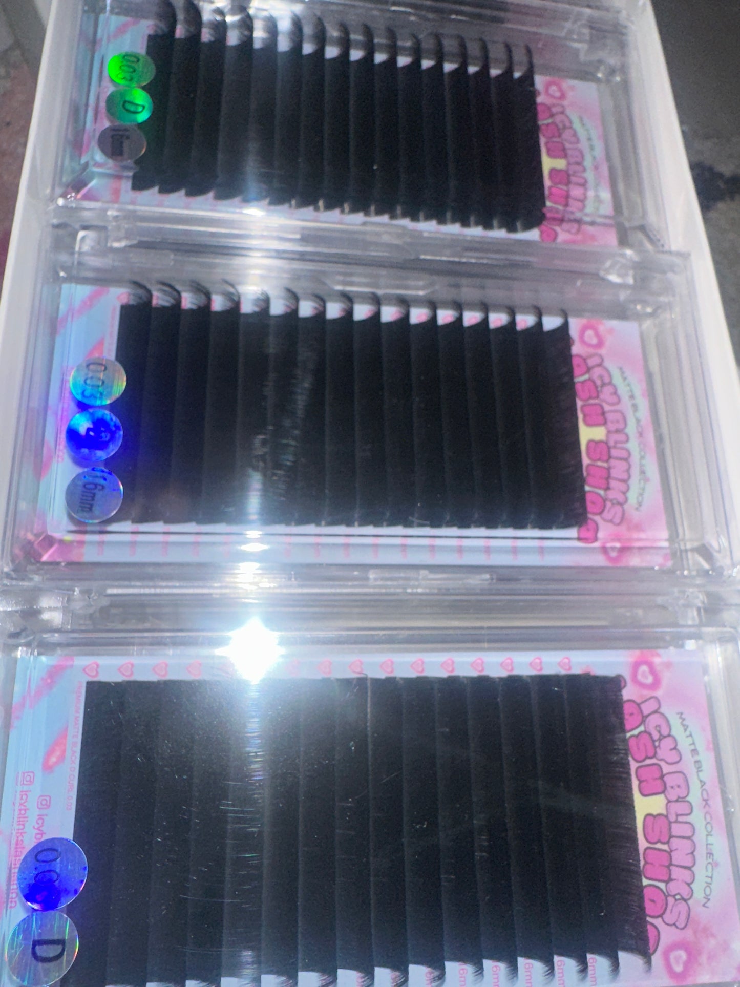 D Curl 0.03/ 0.05 Matte Black (Single Length Tray) 💫