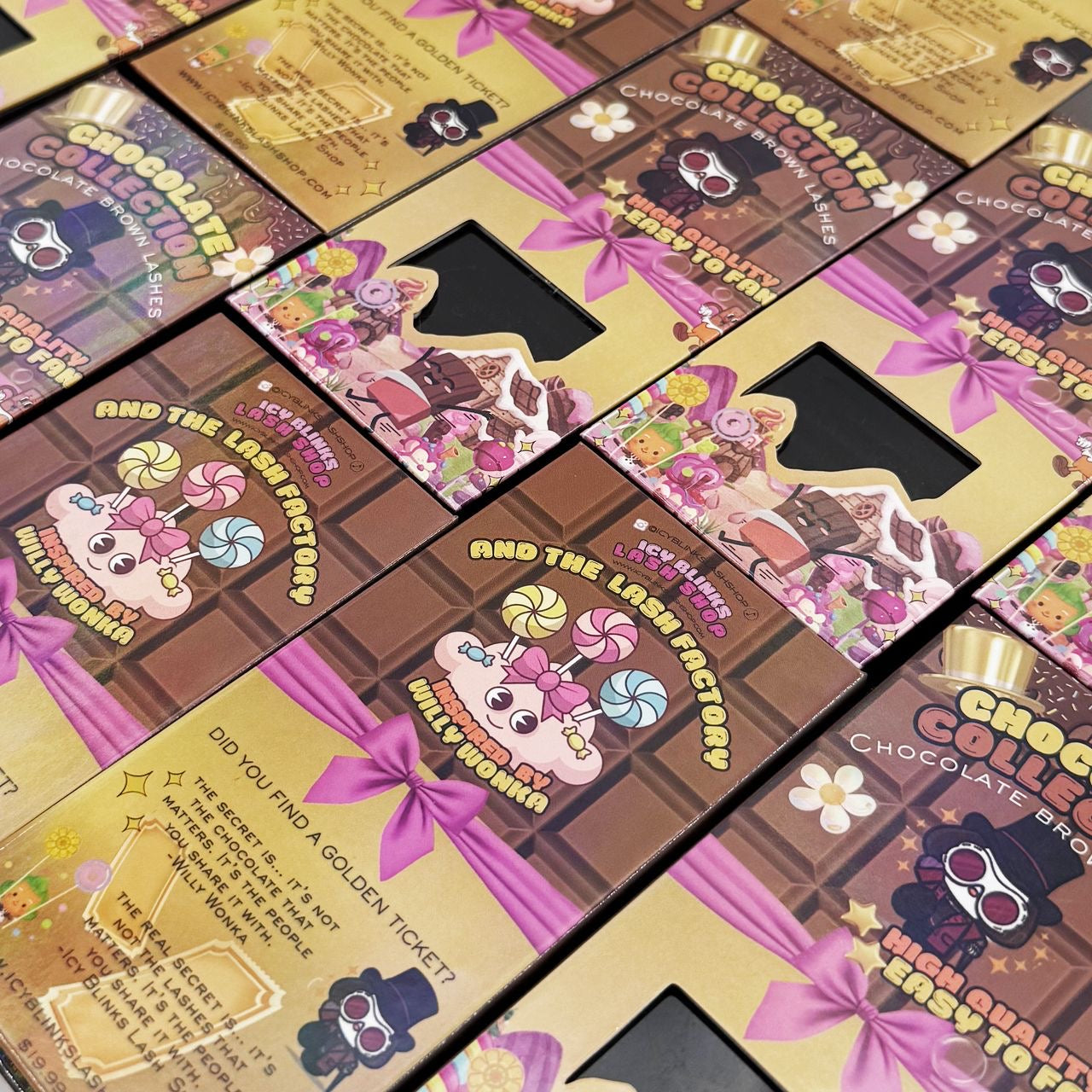 Chocolate Factory Brown Lash Box 🍫✨ | A Willy Wonka-Inspired Lash Experience