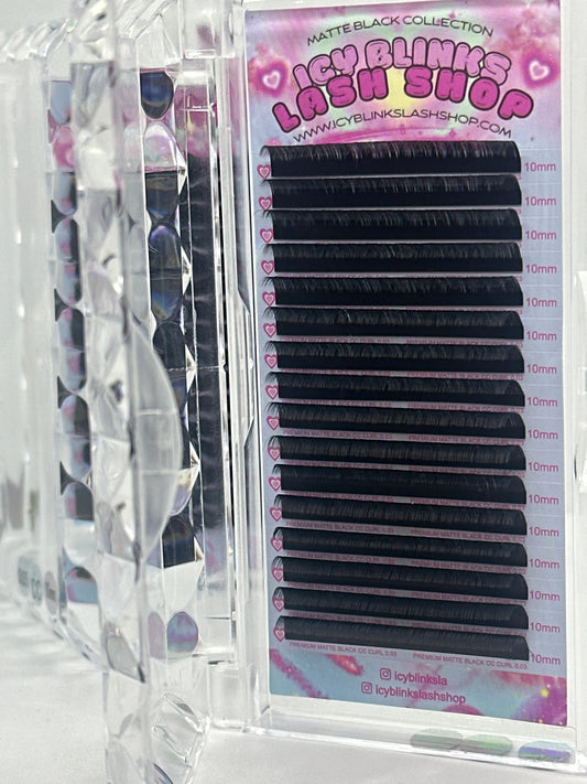 CC Curl Matte Black Single Length Tray (0.03/0.05)