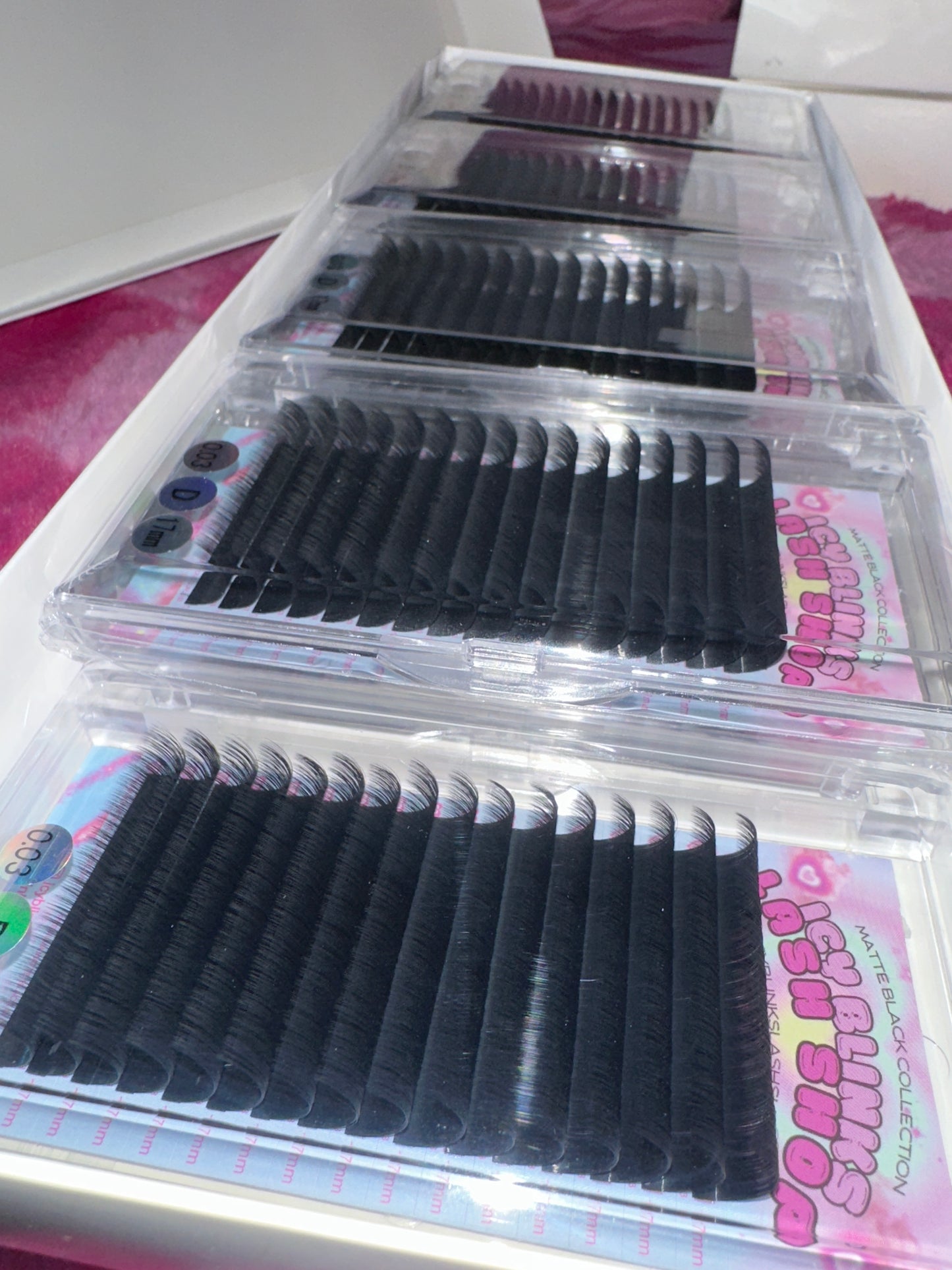 D Curl 0.03/ 0.05 Matte Black (Single Length Tray) 💫