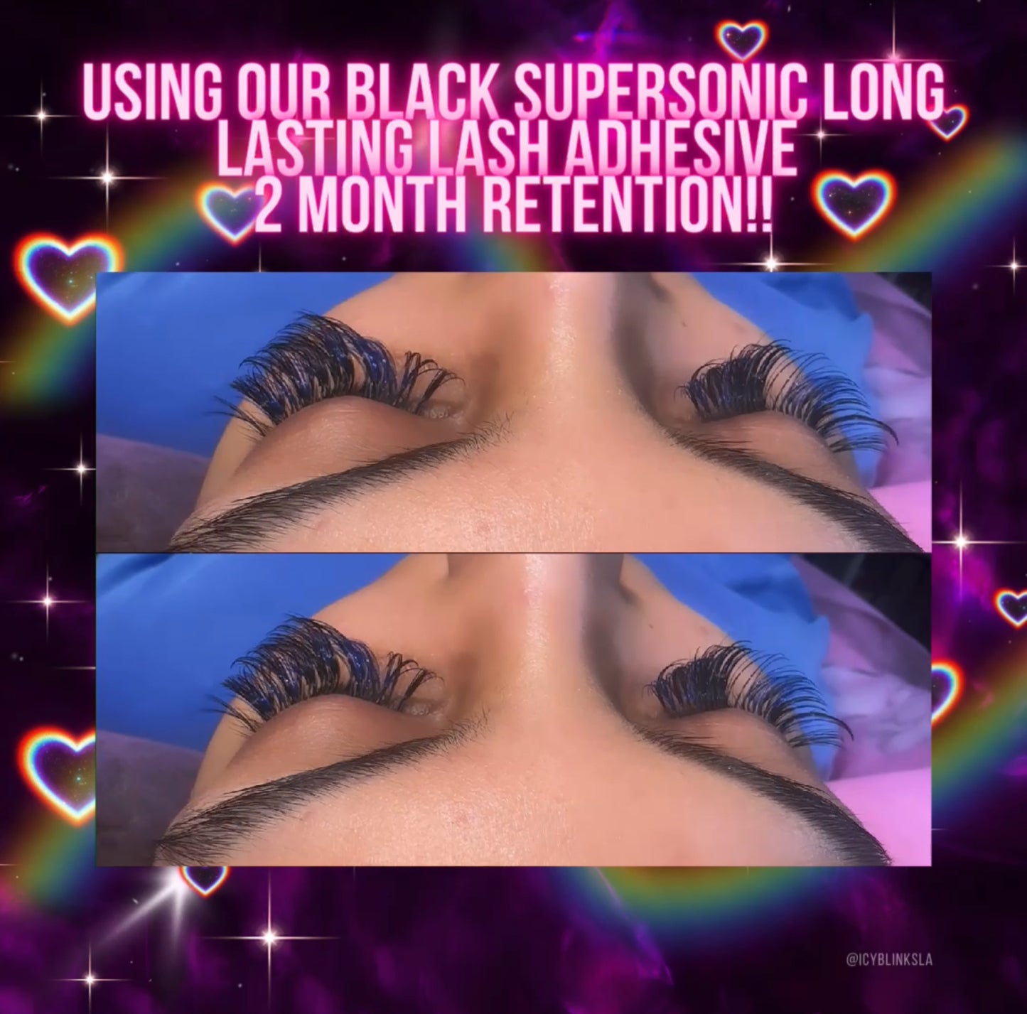 ICY’S SUPERSONIC LONG LASTING BLACK LASH GLUE 5ML 💫✨🪐