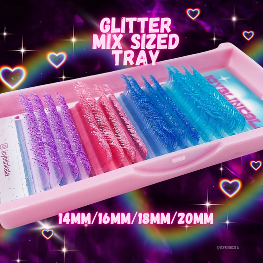 Icy’s Glitter Tray (Mixed tray 14/16/18/20mm) ✨
