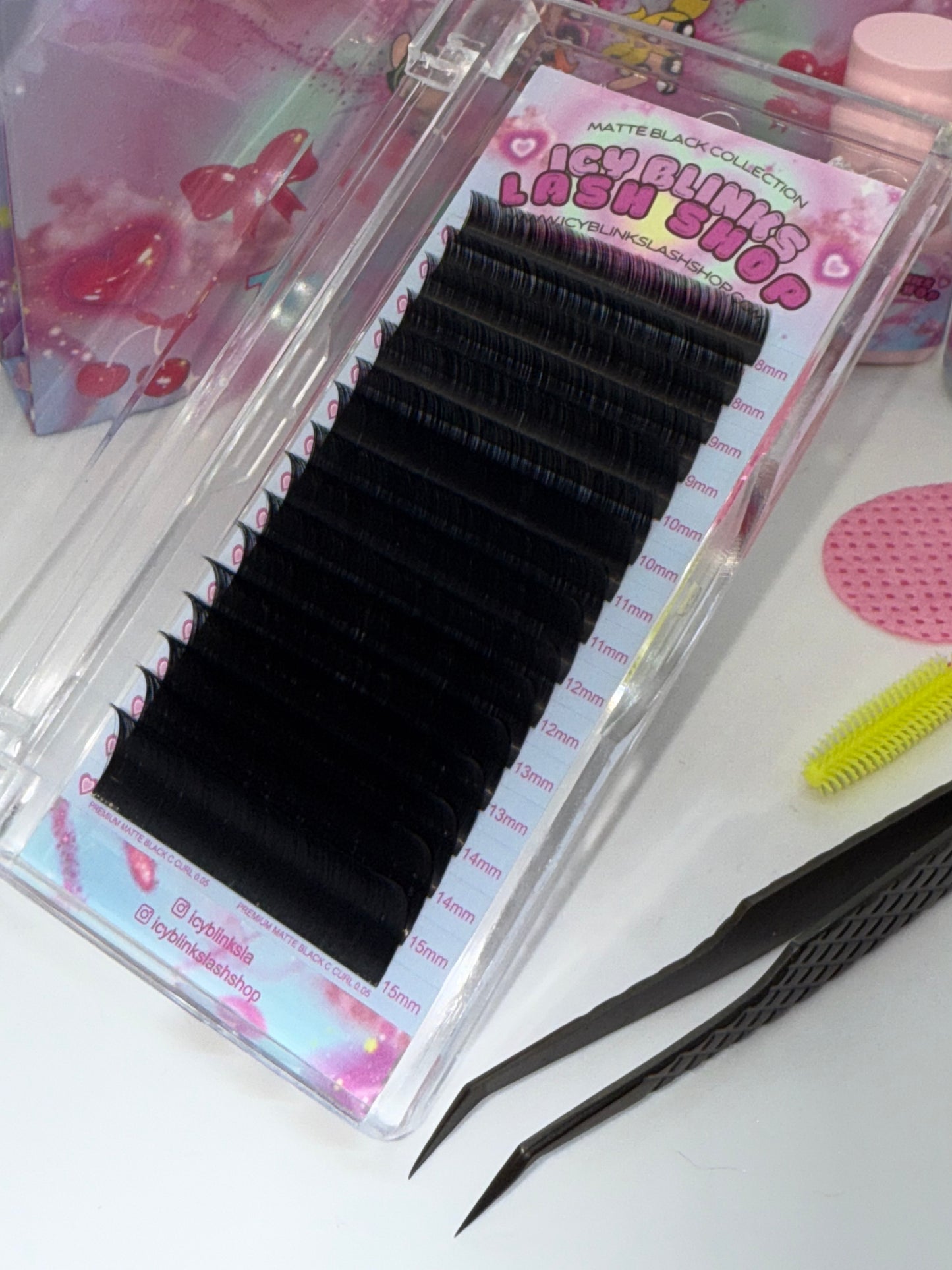 Cold Girl Collection Matte Black - C Curl Mix Tray