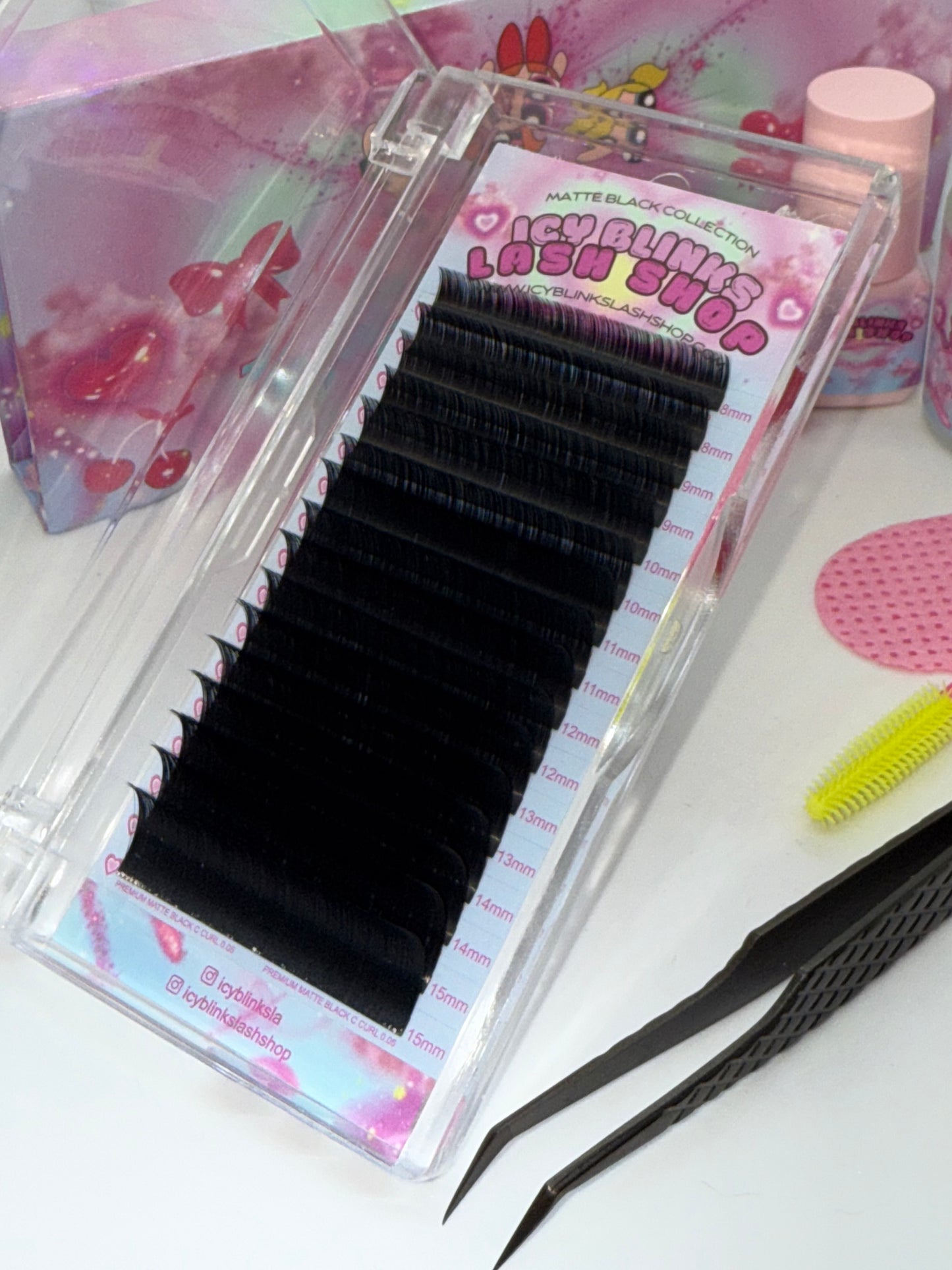 Cold Girl Collection Matte Black - C Curl Mix Tray